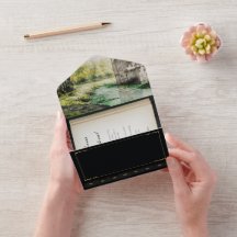 Riverside Fairytale Book Wedding Einladung