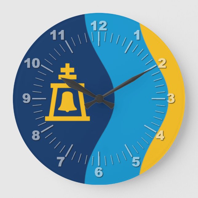Riverside (Kalifornien) Flagge Große Uhr (Vorderseite)
