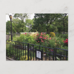Riverside Park Garden New York City NYC Postcard Postkarte