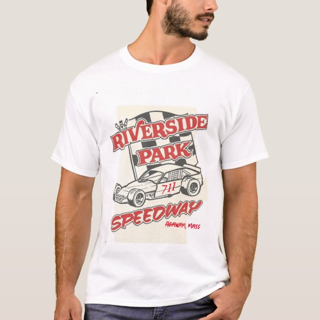 Riverside Park Speedway Polverari RETRO 2 Seite T T-Shirt (Vorderseite)