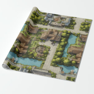 Riverside Serenity RPG Wrapping Paper Geschenkpapier