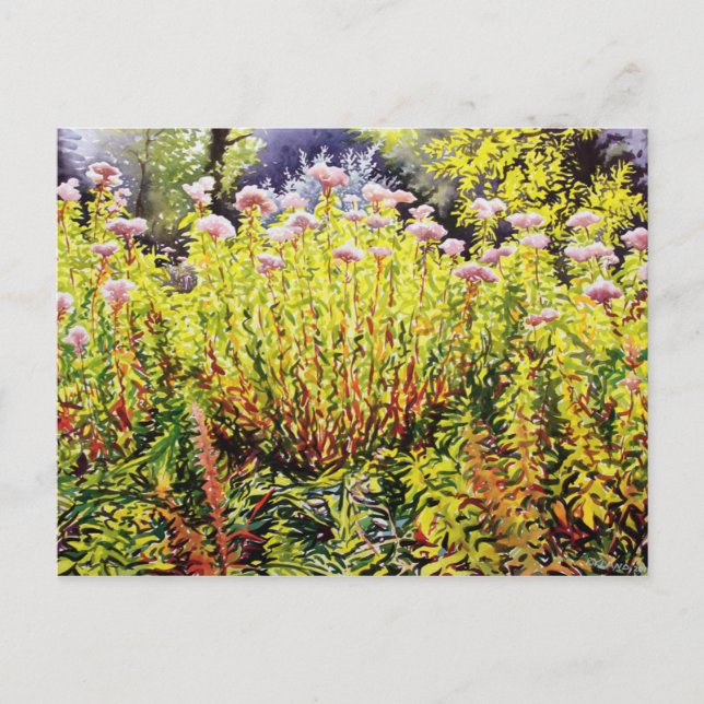 Riverside Spate Summer Postkarte (Vorderseite)