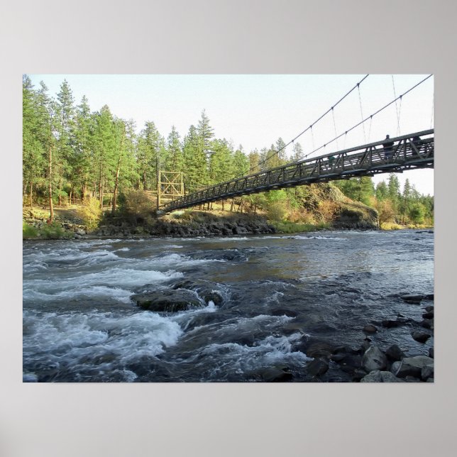 RIVERSIDE STAAT PARK CCC BRIDGE - SPOKANE WA POSTER (Vorne)