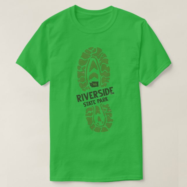 Riverside Staat Park Washington WA Wandern Boot Pr T-Shirt (Design vorne)