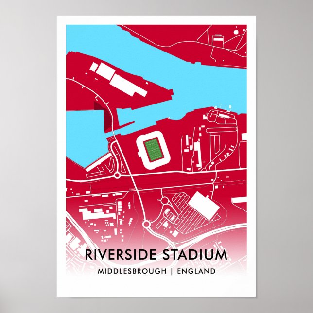 Riverside Stadium Poster - Zuhause Middlesbrough (Vorne)