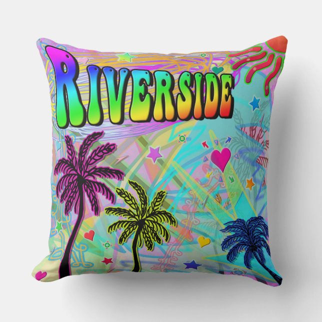Riverside Vivid Romance Pillow Kissen (Vorderseite)