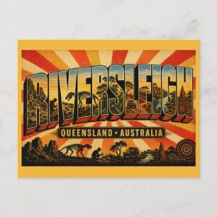Riversleigh-Fossilienfundstätte Queensland Welterb Postkarte