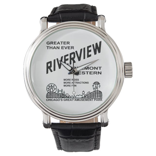 Riverview Amusement Park, Chicago, IL 1904-1967 Armbanduhr (Vorderseite)