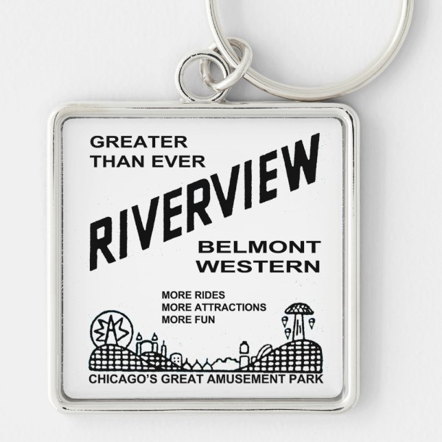 Riverview Amusement Park, Chicago, IL 1904-1967 Schlüsselanhänger (Vorne)