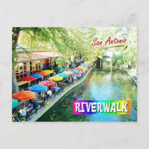 Riverwalk, San Antonio, Texas Postkarte