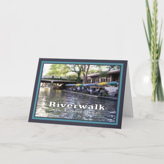 Riverwalk-San Antonio, TX/photography Karte (Vorderseite)