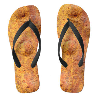 Riveted Metal Flip Flops