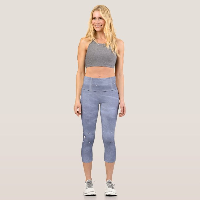 Rivettes Metallmuster auf der Kapsel Capri Leggings (Vorderseite)