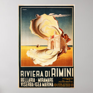 Riviera di Rimini Vintag ITALIEN Reisen Poster