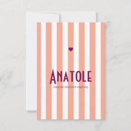 Riviera Fischerei und Pflaume Save The Date