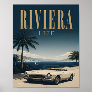 Riviera Life Luxus-Resort-Editorialgrafik Poster