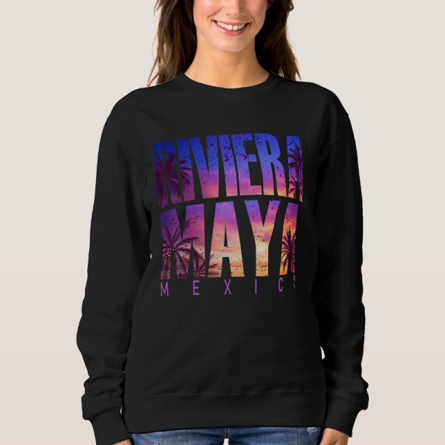 Riviera Maya Beach Summer Vacation Matching Family Sweatshirt (Vorderseite)