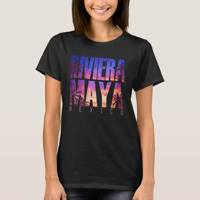Riviera Maya Beach Summer Vacation Matching Family T-Shirt (Vorderseite)