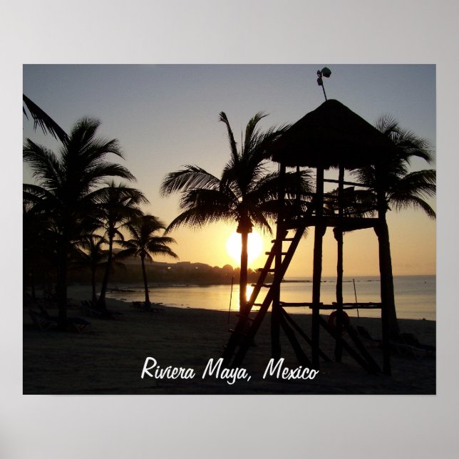 Riviera Maya Cancun Mexico Caribbean Sea Poster (Vorne)