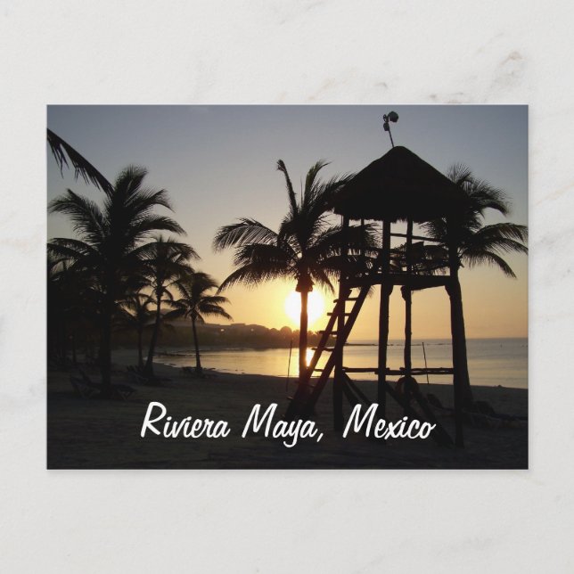 Riviera Maya Cancun Mexiko Karibisches Meer Postka Postkarte (Vorderseite)