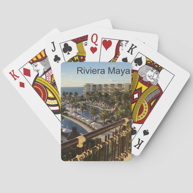 Riviera-Maya Cancun Mexiko - klassische Spielkarten (Rückseite)