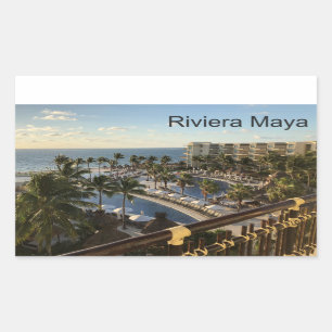 Riviera-Maya Cancun Mexiko - Rechteck-Aufkleber Rechteckiger Aufkleber