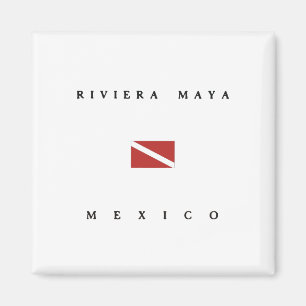 Riviera Maya Mexico Tauchflagge Magnet