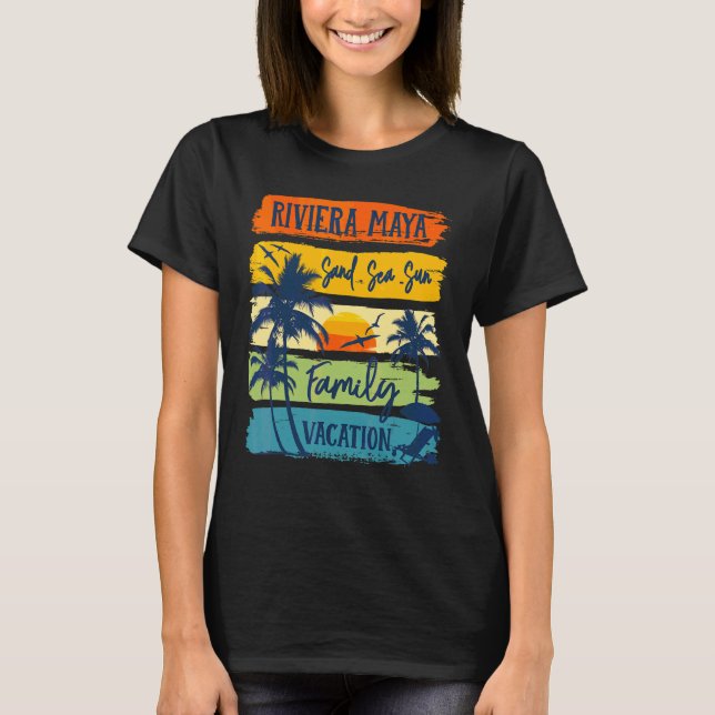 Riviera Maya Mexiko Urlaub 2022 Matching Family  T-Shirt (Vorderseite)