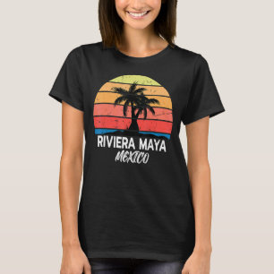 Riviera Maya Mexiko Vintag Retro Liebe Angeln Sur T-Shirt