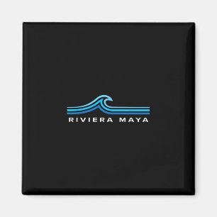 Riviera Maya Mexiko Wellen Vintage Männer Frauen J Magnet