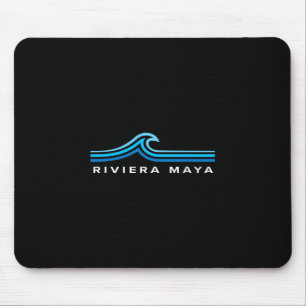 Riviera Maya Mexiko Wellen Vintage Männer Frauen J Mousepad