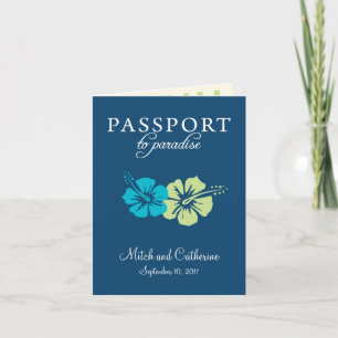 Riviera Maya Passport Hochzeit Einladung