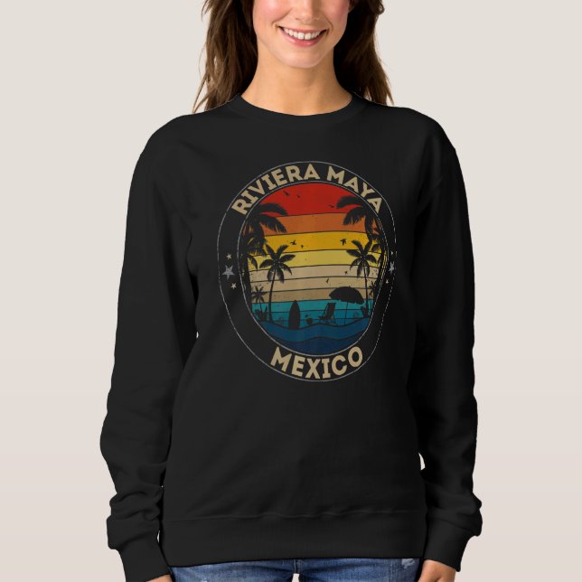 Riviera Maya Souvenir Mexiko Erinnerung Sweatshirt (Vorderseite)