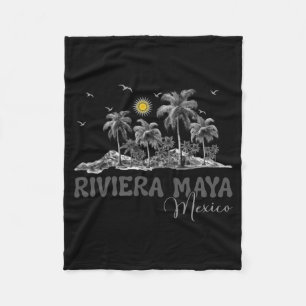 Riviera Maya Strand Mexiko Männer Frauen Vintage P Fleecedecke
