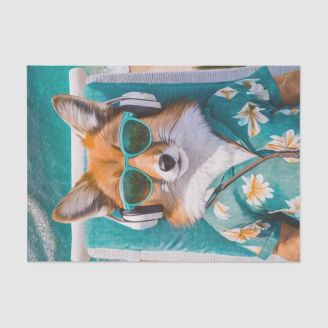 Riviera Rascal, Foxy Summer Fun Tissue Paper Seidenpapier (Vorderseite)