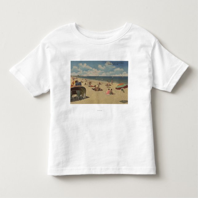 Riviera-Strand, Florida - Sunbathers auf Strand Kleinkind T-shirt (Vorderseite)