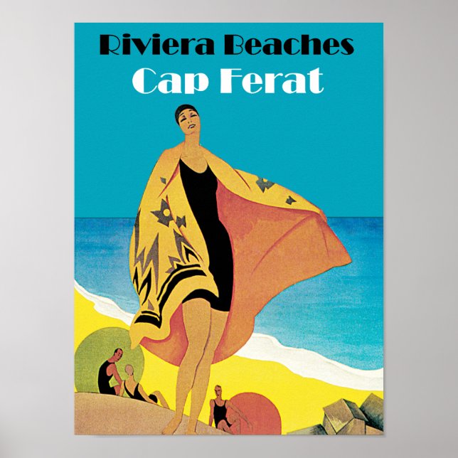 Riviera Strände ~ Cap Ferat Poster (Vorne)