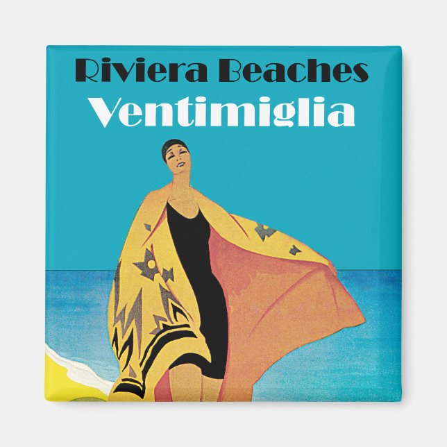 Riviera Strände ~ Ventimiglia Magnet (Vorne)