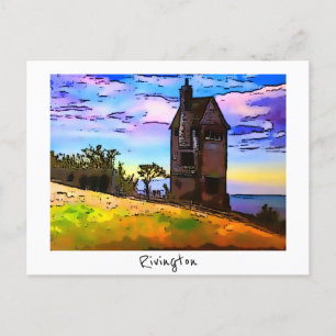 Rivington Pigeon Tower Leverhulmes Garden Horwich Postkarte