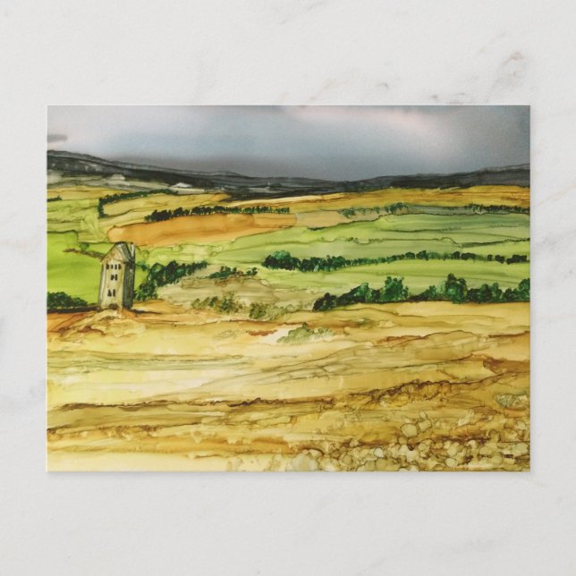 Rivington Pigeon Tower Leverhulmes Garden Horwich Postkarte (Vorderseite)