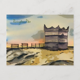 Rivington Pike Lookout Tower Postkarte