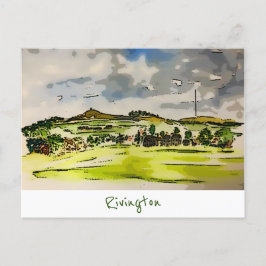 Rivington Winter Hill Landscape Postcard Postkarte