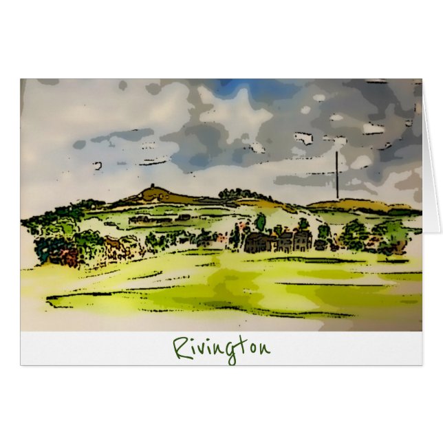 Rivington Winter Hill Landschaft (Vorderseite (Horizontal))