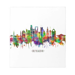 Riyadh Saudi Arabia Skyline Notizblock
