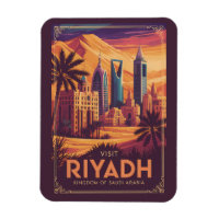 Riyadh Saudi-Arabien Wüstenillustration Reise Kuns