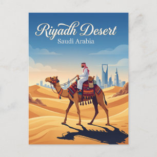 Riyadh-Wüste Saudi-Arabien Postkarte