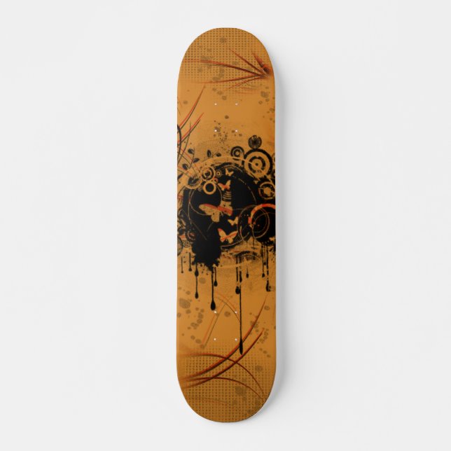 Riyah-Li Designs Urban Butterfly Skateboard (Vorne)