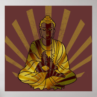 Riyah-Li Designs Vintag Buddha Poster