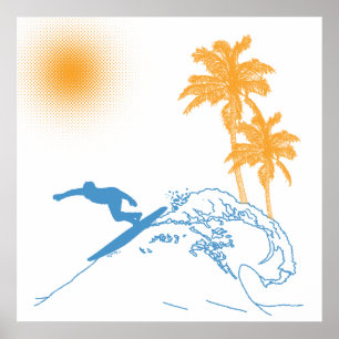 Riyah-Li entwirft Surfer Poster