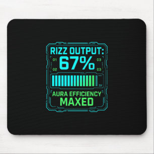 Rizz-Ausgabe 67% Aura-Effizienz Maximierter Tech-G Mousepad
